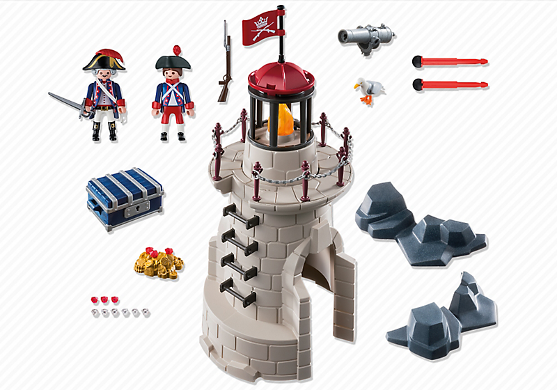 Игровой набор из серии «Пираты» -  Военная башня с маяком  